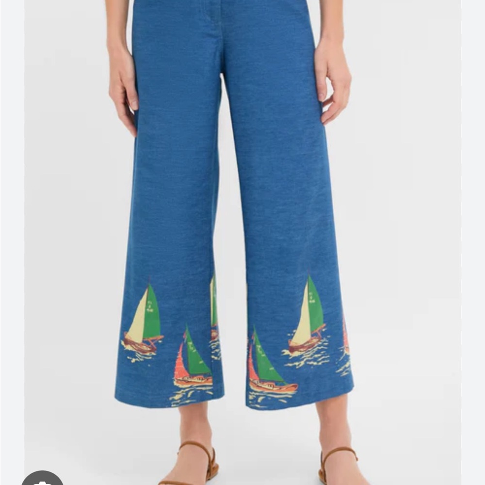 Newport Regatta Chambray Long Florence Pants- - Picture 3 of 3